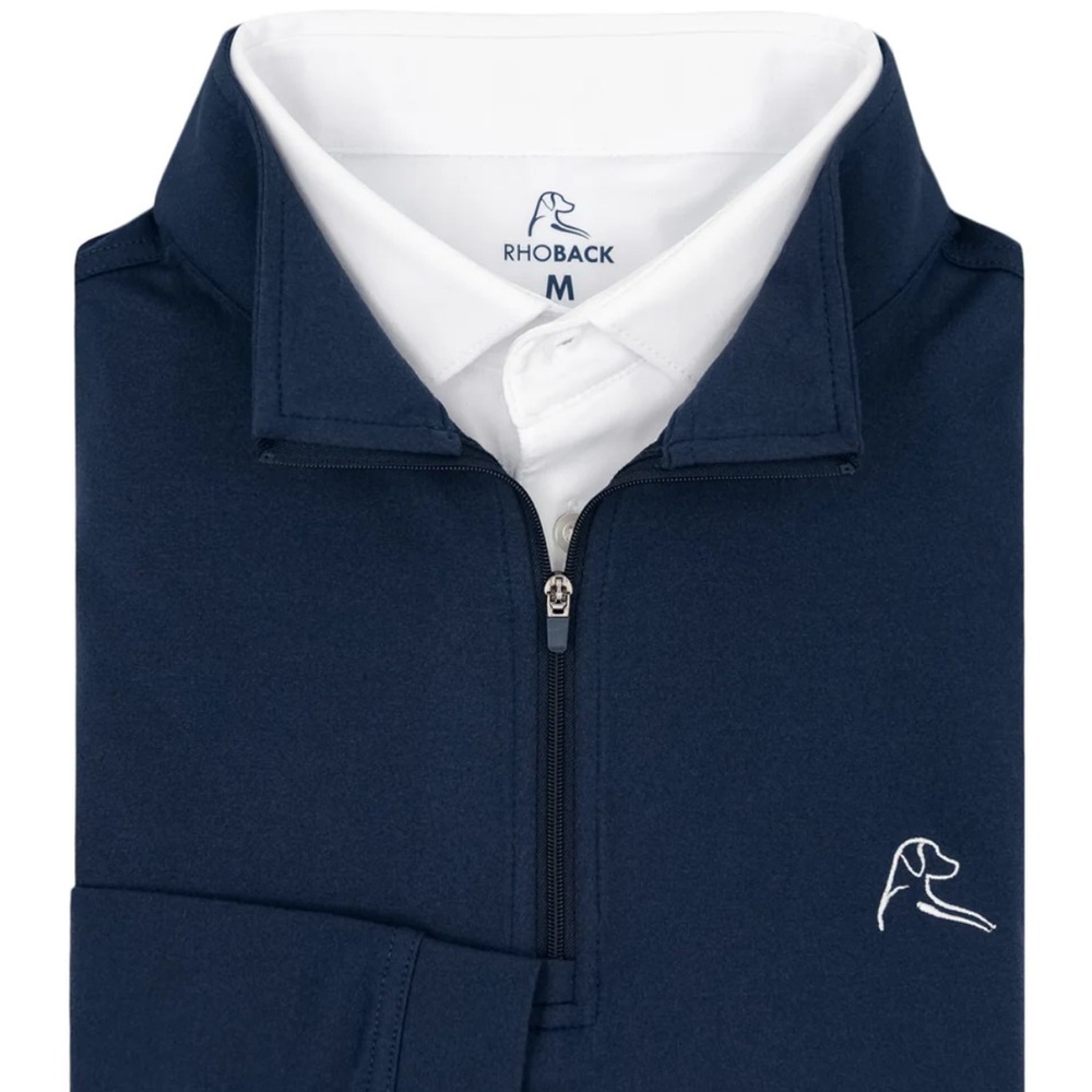 NWT Rhoback  Navy Performance Quarter-Zip